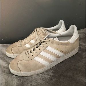 Cream/tan colored adidas gazelles